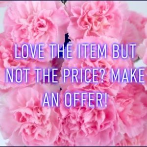 Reasonable offers accepted